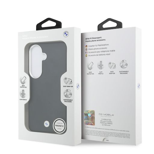 BMW Galaxy S26 Plus Backcover hoesje - MagSafe - Metal Logo - Zwart