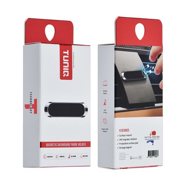 TUNIQ Telefoonhouder auto magnectic dashboard - Zwart