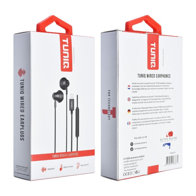 Half-In-Ear Wired Earphones - Lightning plug - Zwart