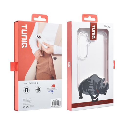 TUNIQ Galaxy S25 Plus Backcover hoesje - Transparant - Antishock
