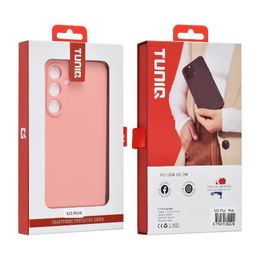 TUNIQ Galaxy S25 Plus Backcover hoesje - Zalmroze