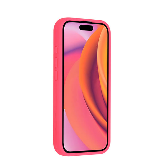 iPhone 17 Backcover hoesje - Full Silicone - Felroze