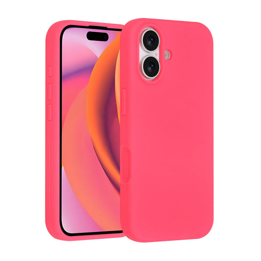 iPhone 17 Backcover hoesje - Full Silicone - Felroze