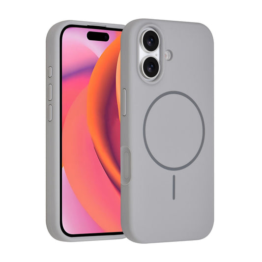 iPhone 17 Backcover hoesje - Magsafe - Full Silicone - Grijs
