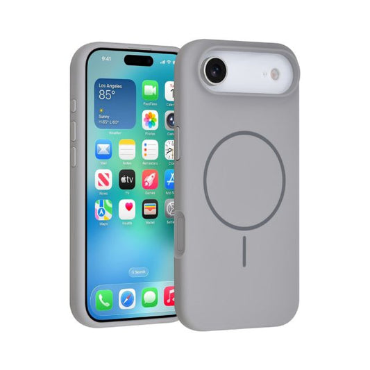 iPhone 17 Air Back cover case - Magsafe - Full Silicone - Grijs
