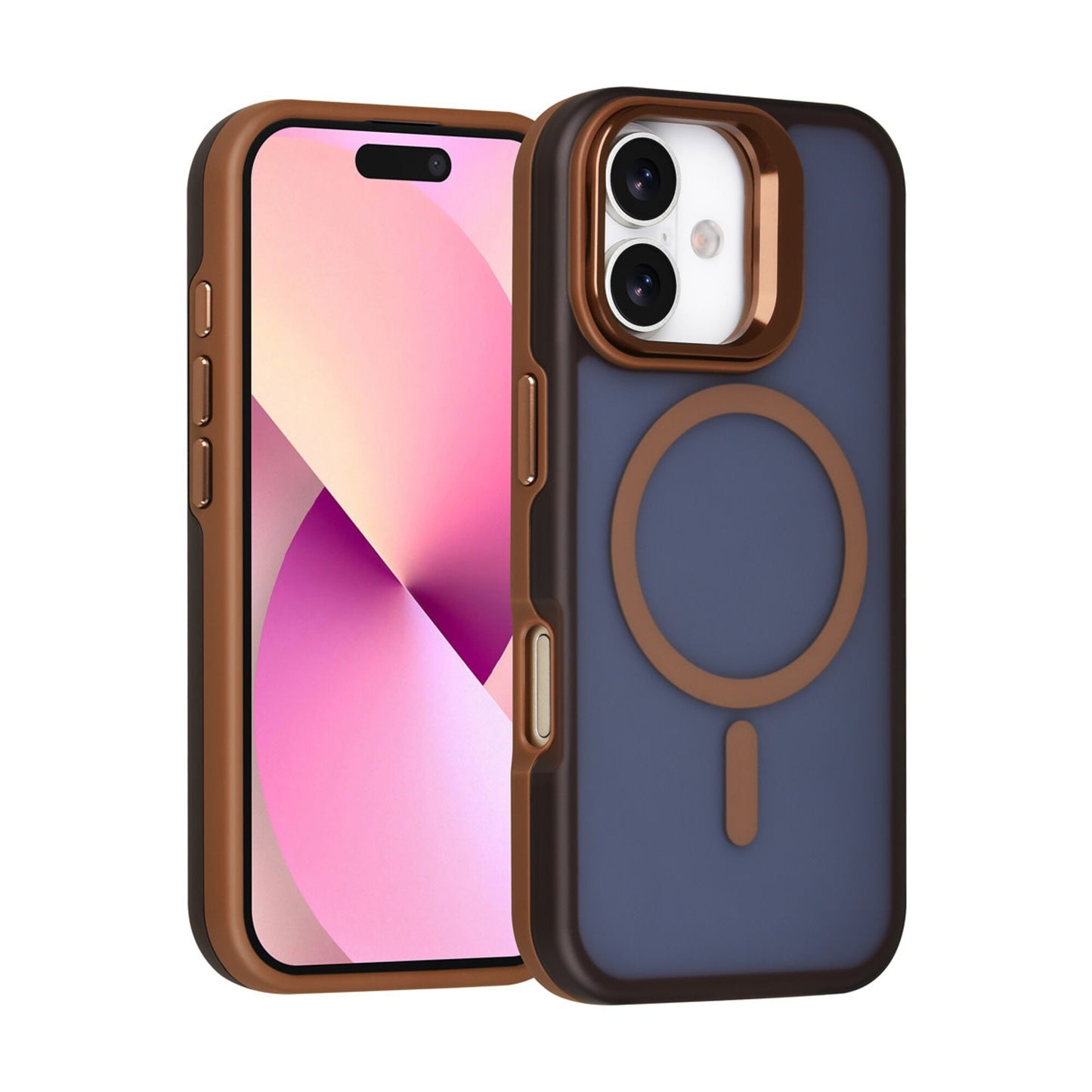 iPhone 17 Backcover hoesje - Magsafe - With Camera Stand - Goud