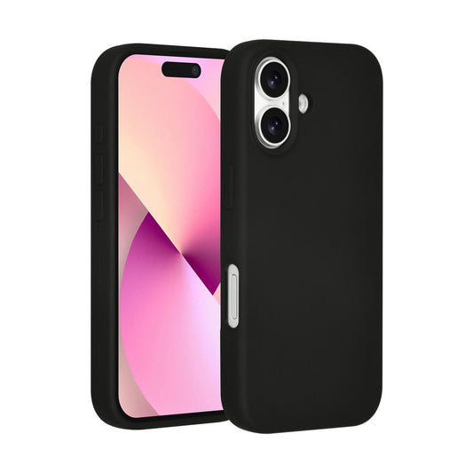 iPhone 17 Backcover hoesje - Premium Liquid Silicon - Zwart
