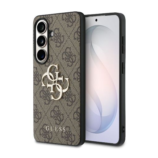 Guess Galaxy S26 Plus Backcover hoesje - 4G - Big Metal Logo - Bruin