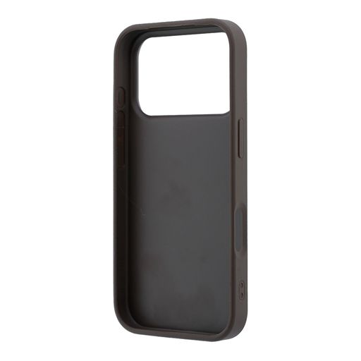 Guess iPhone 18 Pro Max / iPhone 17 Pro Max Hoesje 4G - PU - harde behuizing - groot logo van hars Bruin Guess