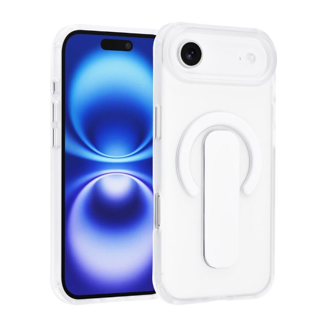 iPhone 17 Air Backcover hoesje - Built-in Ring Stand - Antishock - Blauw