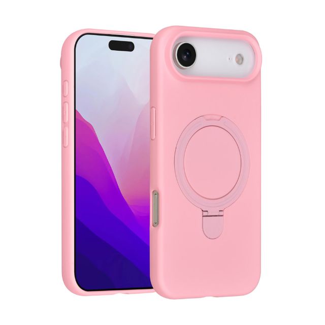 iPhone 17 Air Backcover hoesje - Magsafe With Ring Stand - Hanger - Sakura Pink
