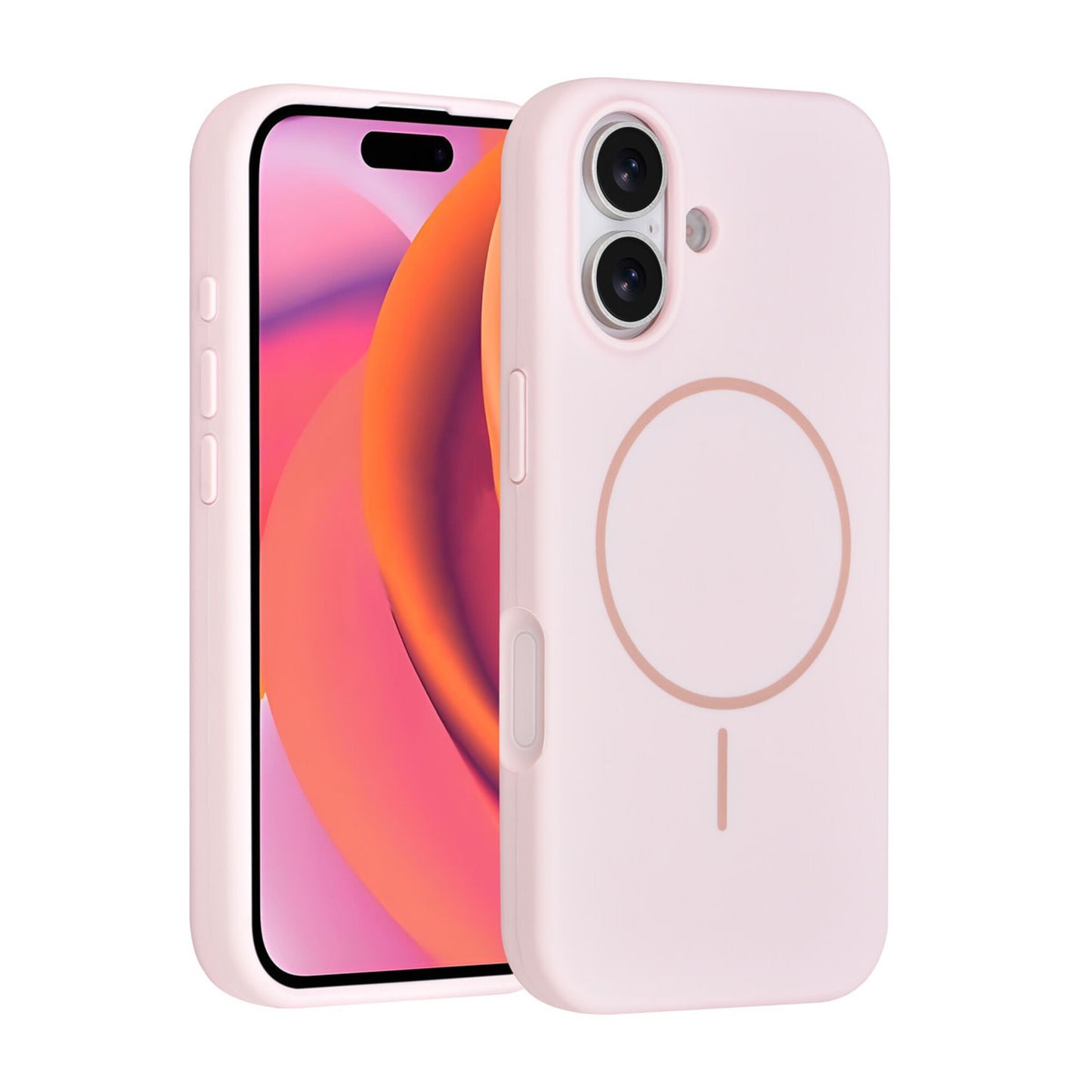 iPhone 17 Backcover hoesje - Magsafe - Full Silicone - Roze
