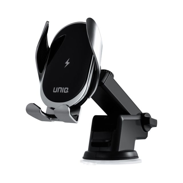 UNIQ Accessory 3-in-1 draadloze Telefoonhouder en oplader voor in de auto - Zwart