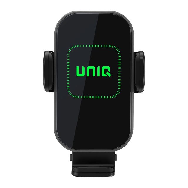 UNIQ Accessory 2 in 1 telefoonhouder en draadloze oplader voor de auto - ventilatierooster - zwart