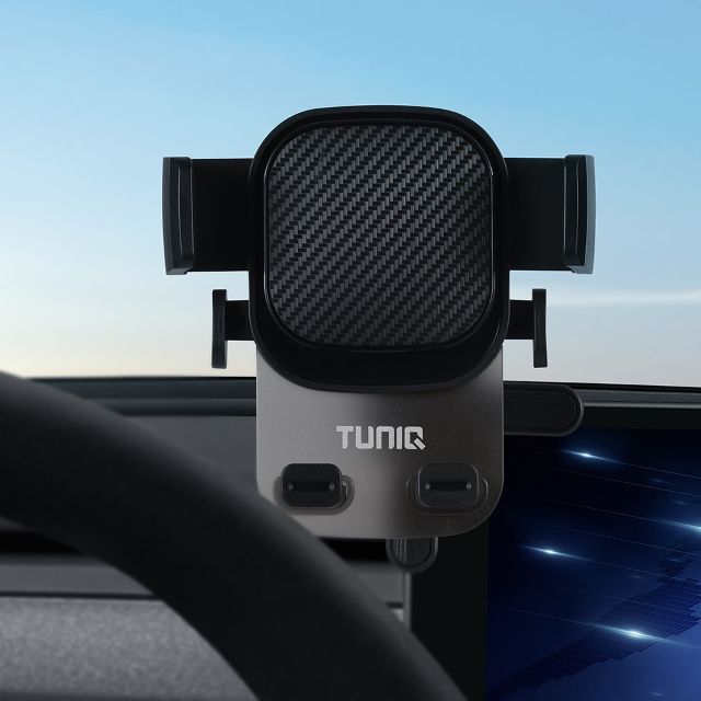 TUNIQ Telefoonhouder auto screen corners - Zwart