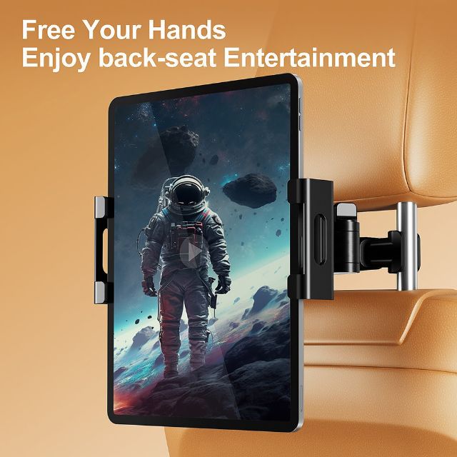 TUNIQ Verstelbare Auto Hoofdsteun Houder voor Telefoon & Tablet
