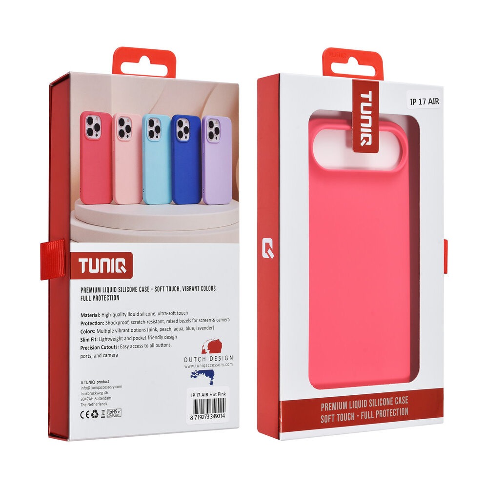 iPhone 17 Air Backcover hoesje - Koraalblauw
