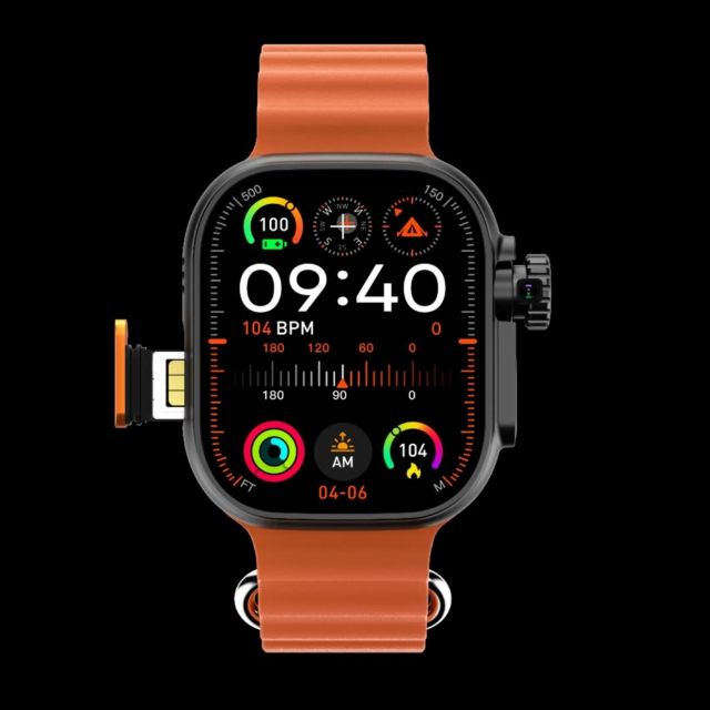 Green Lion 4G Ultra Smart Watch - Zwart