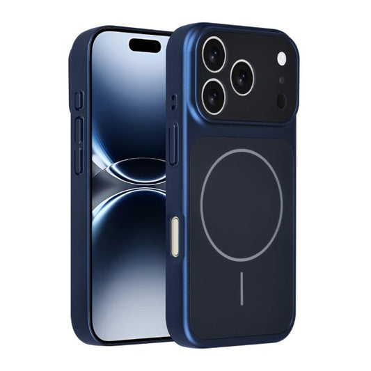 AG Matte Glass iPhone 17 Pro Backcover hoesje - Magsafe full protection cover - Blauw