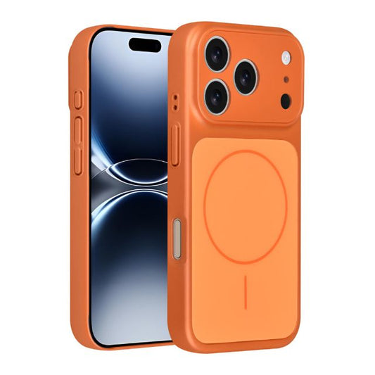 AG Matte Glass iPhone 17 Pro Backcover hoesje - Magsafe full protection cover - Oranje