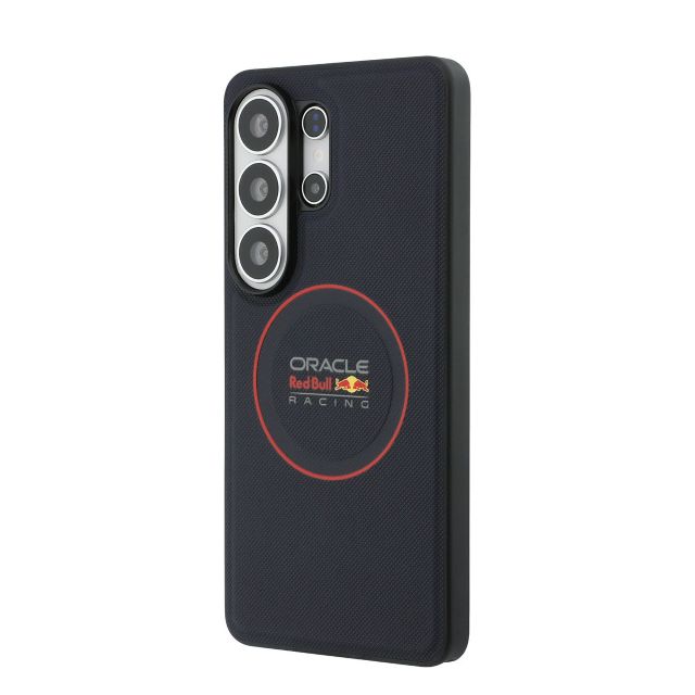 Red Bull Racing Galaxy S26 Ultra Backcover hoesje - Magsafe - Meshed PU Leather - Red Ring Logo - Navy