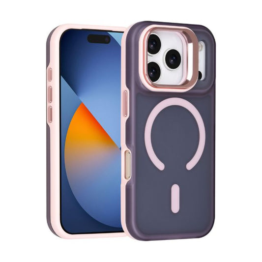 iPhone 17 Pro Backcover hoesje - Magsafe - With Camera Stand - Roze