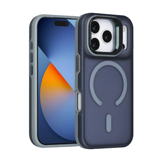 iPhone 17 Pro Backcover hoesje - Magsafe - With Camera Stand - Grijs