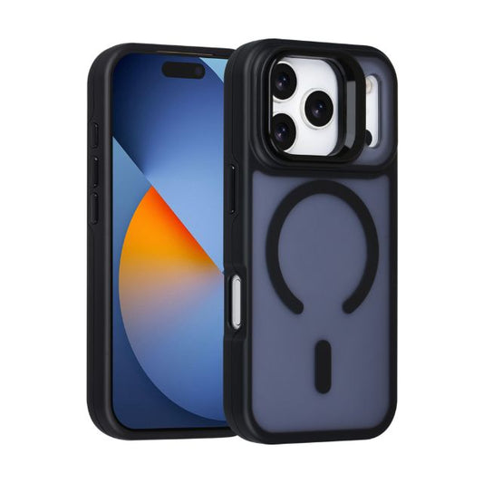 iPhone 17 Pro Backcover hoesje - Magsafe - With Camera Stand - Zwart