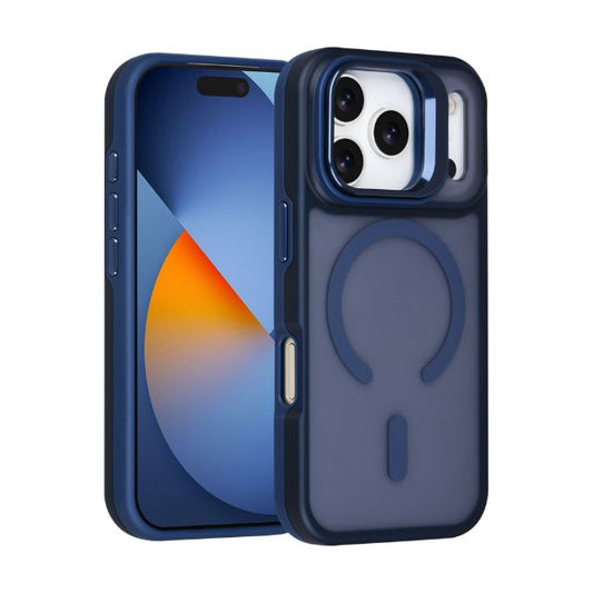 iPhone 17 Pro Backcover hoesje - Magsafe - With Camera Stand - Blauw