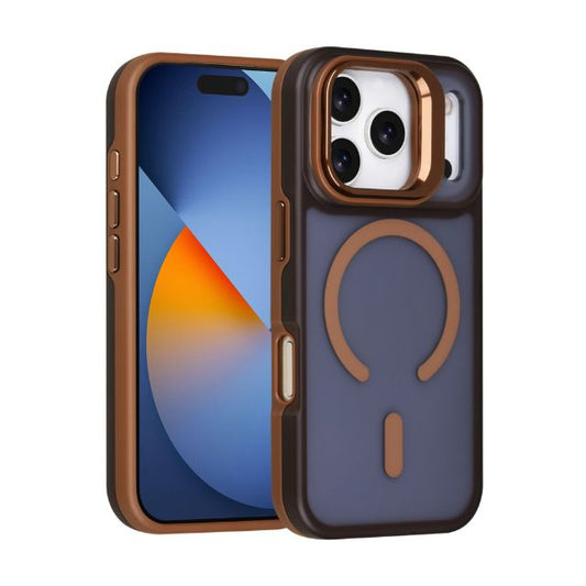 iPhone 17 Pro Backcover hoesje - Magsafe - With Camera Stand - Goud