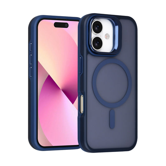 iPhone 17 Backcover hoesje - Magsafe - With Camera Stand - Blauw
