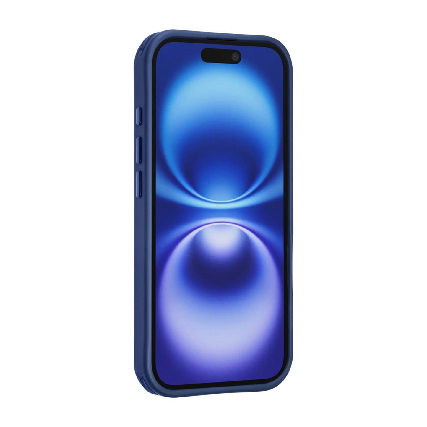 iPhone 17 Backcover hoesje - Built-in Ring Stand - Antishock - Blauw