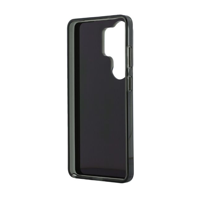 Guess Galaxy S26 Ultra Backcover hoesje - MagSafe - 4G Script Metal Logo - Black Edge - Zwart
