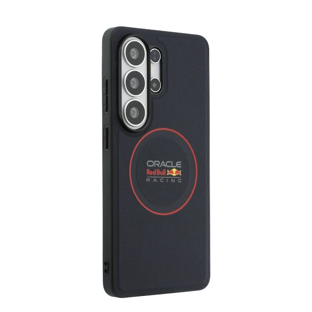 Red Bull Racing Galaxy S26 Ultra Backcover hoesje - Magsafe - Meshed PU Leather - Red Ring Logo - Navy
