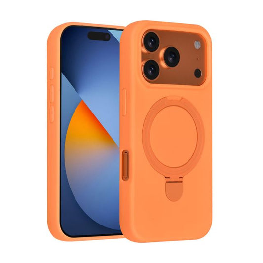 iPhone 17 Pro Backcover hoesje - Magsafe With Ring Stand - Hanger - Tangerine Orange