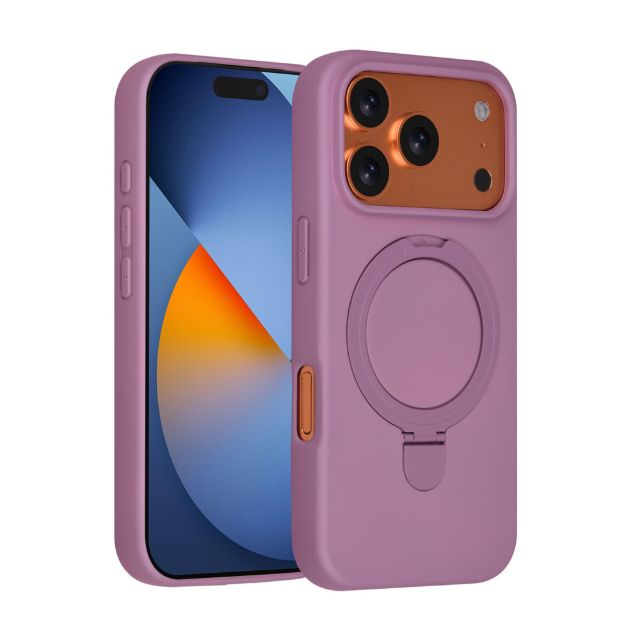 iPhone 17 Pro Backcover hoesje - Magsafe With Ring Stand - Hanger - Sunset Purple