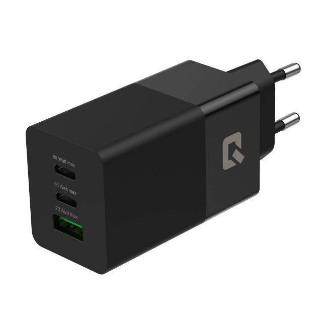 TUNIQ PD 65W - Thuislader met USB-C naar USB-C kabel - Zwart