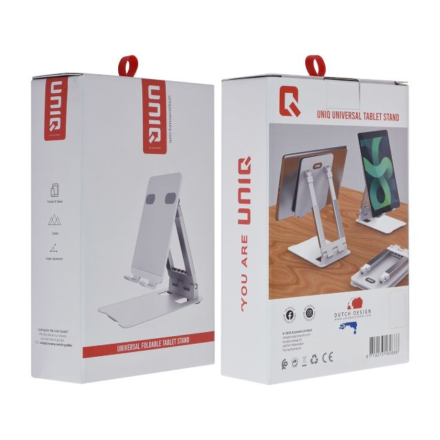 UNIQ Accessory Universele Tablet Houder - Opvouwbaar - Wit