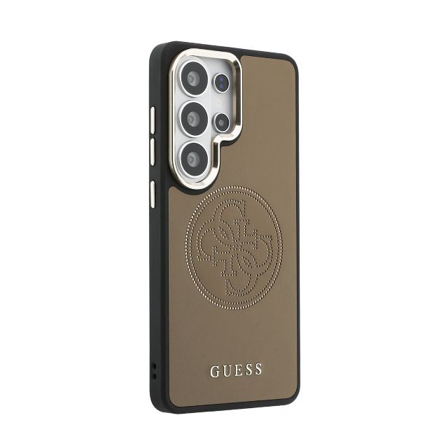 Guess Galaxy S26 Ultra Backcover hoesje - MagSafe - 4G Perforated Logo - Bruin