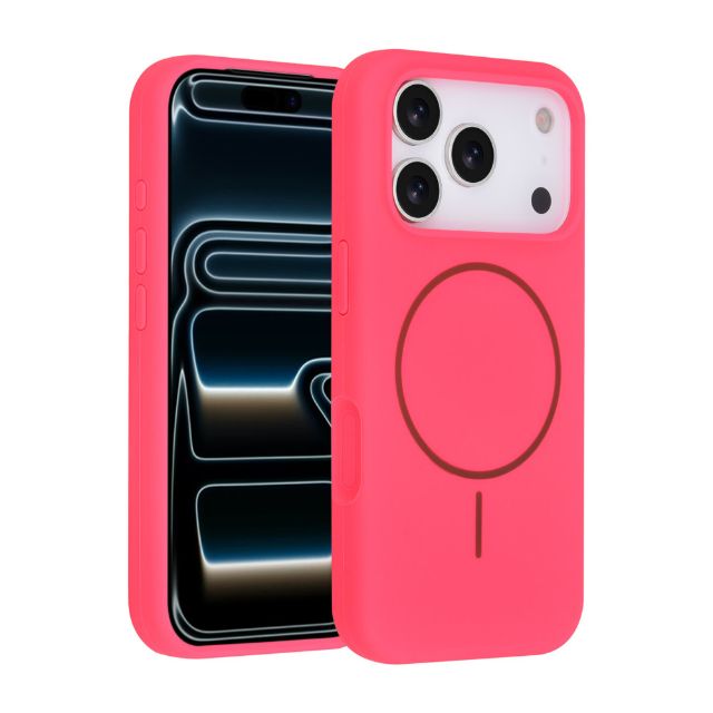 iPhone 17 Pro Backcover hoesje - Magsafe - Full Silicone - Geel