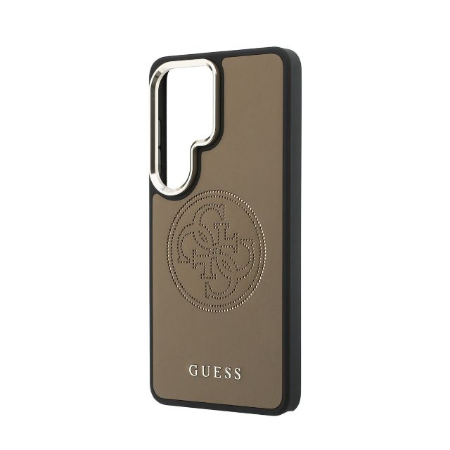 Guess Galaxy S26 Ultra Backcover hoesje - MagSafe - 4G Perforated Logo - Bruin