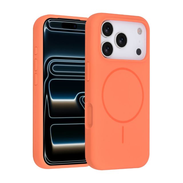iPhone 17 Pro Backcover hoesje - Magsafe - Full Silicone - Geel