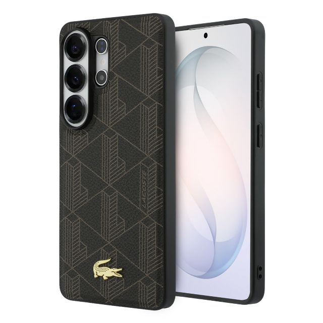 Lacoste Galaxy S26 Ultra Backcover hoesje - MagSafe - The Blend Monogram - Bruin