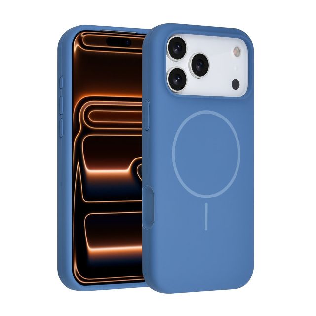 iPhone 17 Pro Max Backcover hoesje - Magsafe - Full Silicone - Felroze