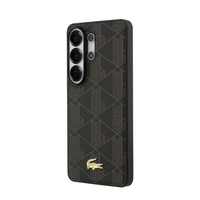 Lacoste Galaxy S26 Ultra Backcover hoesje - MagSafe - The Blend Monogram - Bruin