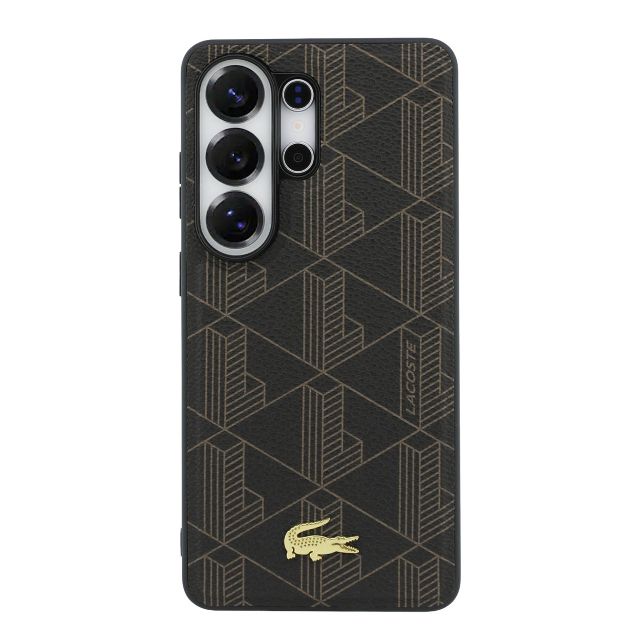 Lacoste Galaxy S26 Ultra Backcover hoesje - MagSafe - The Blend Monogram - Bruin