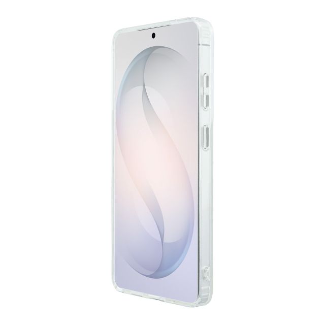 Lacoste Galaxy S26 Ultra Backcover hoesje - MagSafe - Transparent Case With Frosted Finish - Gold Edge - Wit