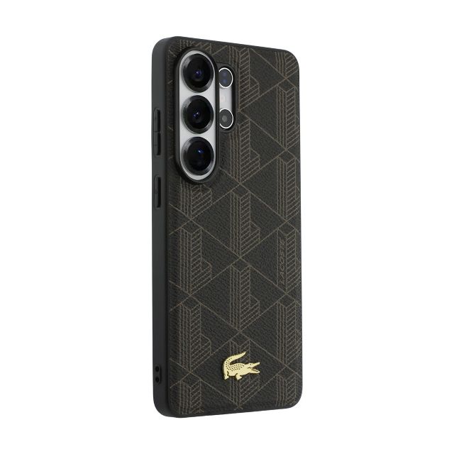 Lacoste Galaxy S26 Ultra Backcover hoesje - MagSafe - The Blend Monogram - Bruin