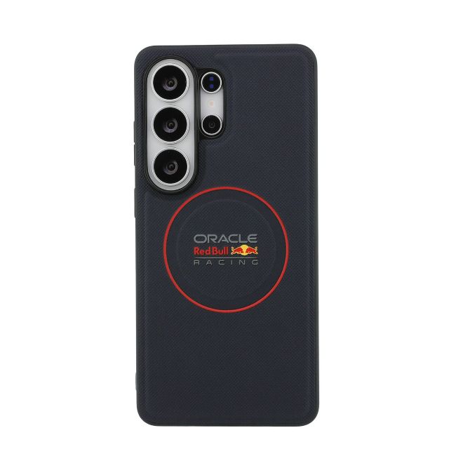 Red Bull Racing Galaxy S26 Ultra Backcover hoesje - Magsafe - Meshed PU Leather - Red Ring Logo - Navy