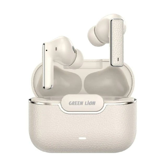 Green Lion River Plus True Wireless Earbuds - Beige